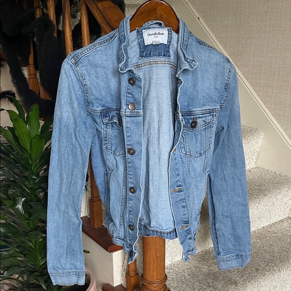 Goodfellow & Co Perfect Light Blue Fall Denim Jean Jacket - Picture 1 of 11